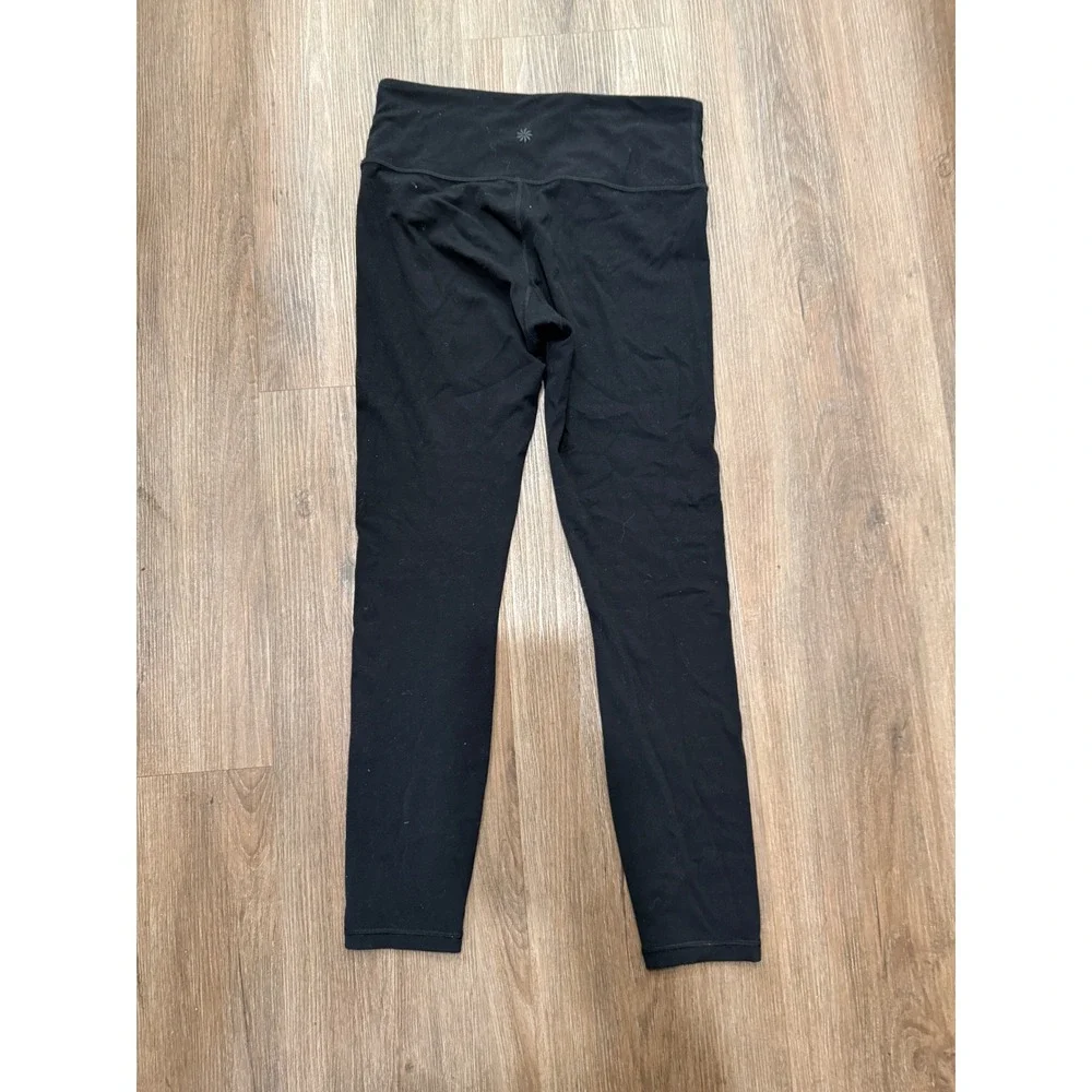Athleta Elation 7/8 Tight Womens Small Black‎ Yoga Leggings High Rise RN 54023